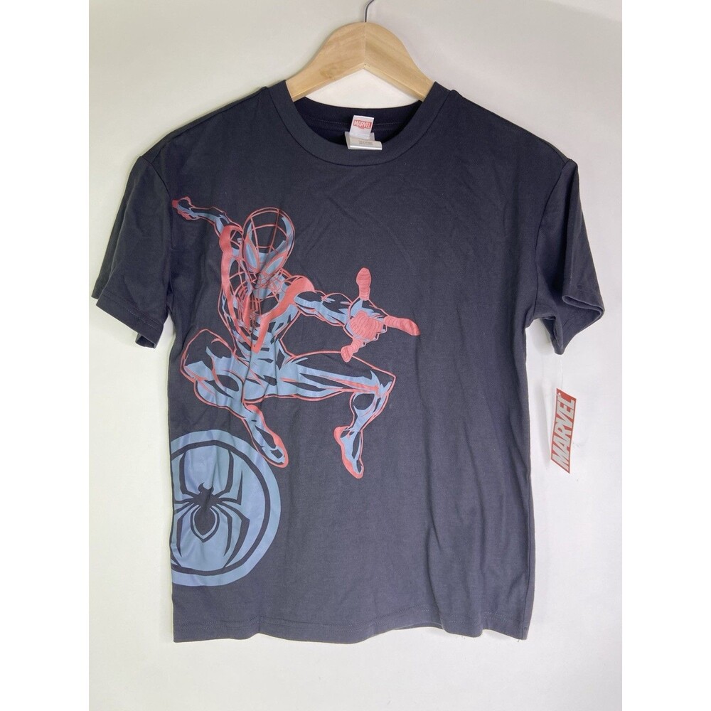 Marvel Spider-Man Miles Morales Double Sided SS Tee T-Shirt Boys Size 10-12